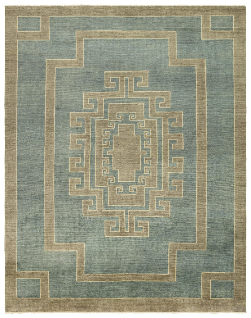 Jaipur Living Kyrenia Hand-Knotted Medallion Blue/ Sage Area Rug (6'X9')