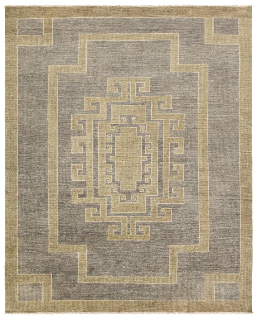 Jaipur Living Kyrenia Hand-Knotted Medallion Gray/ Sage Area Rug (6'X9')