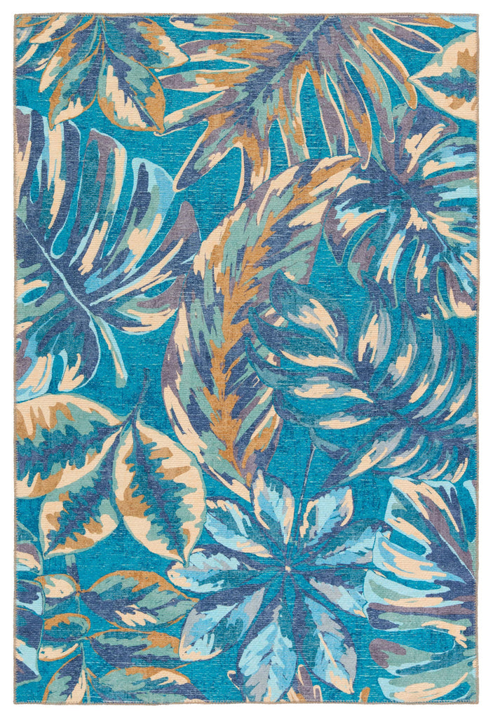 Jaipur Living Ibis Cantania Floral Blue / Beige 2'6" x 8' Rug