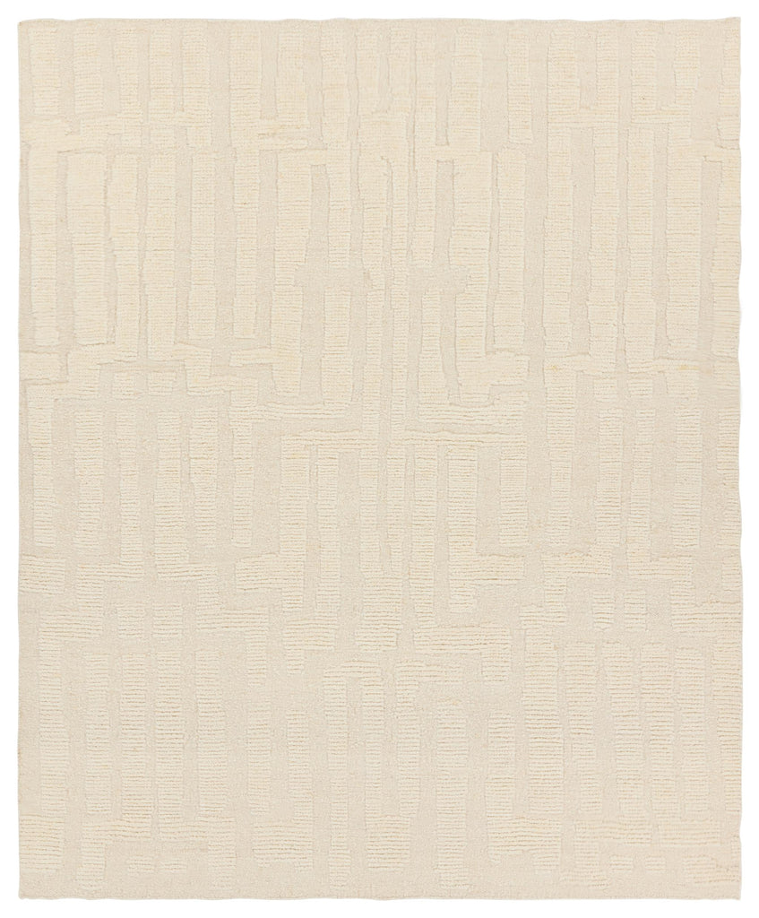 Jaipur Living Timandra Hand-Knotted Striped Cream Area Rug (8'X10')