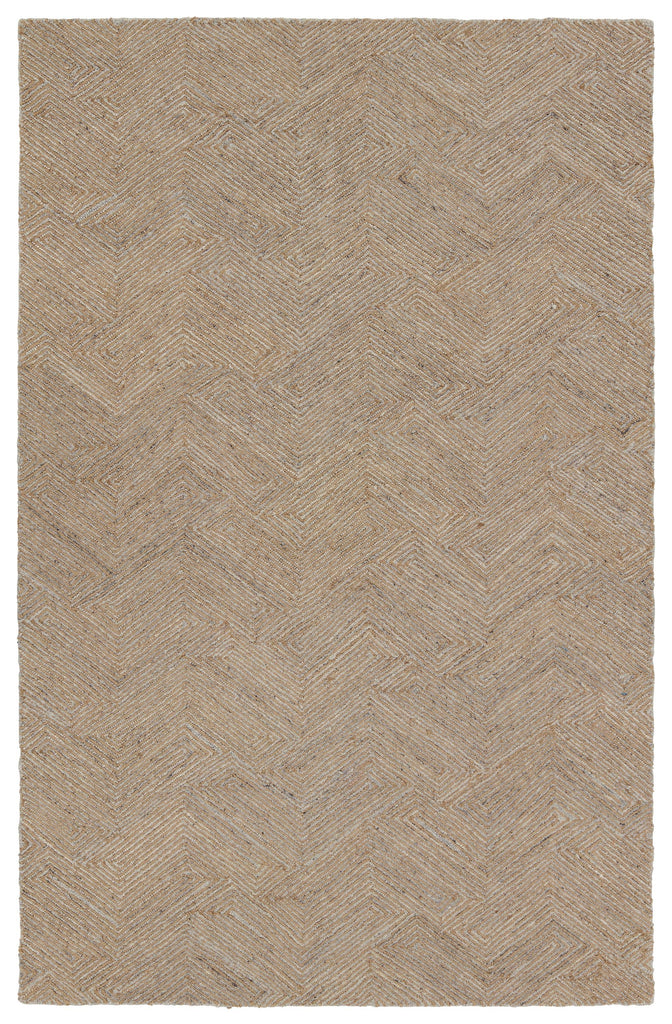 Jaipur Living Mercia Friesian Chevron Tan / Gray 3' x 8' Rug