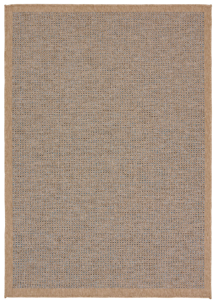 Vibe By Jaipur Living Kidal Indoor/Outdoor Solid Brown/ Blue Area Rug (4'X6')