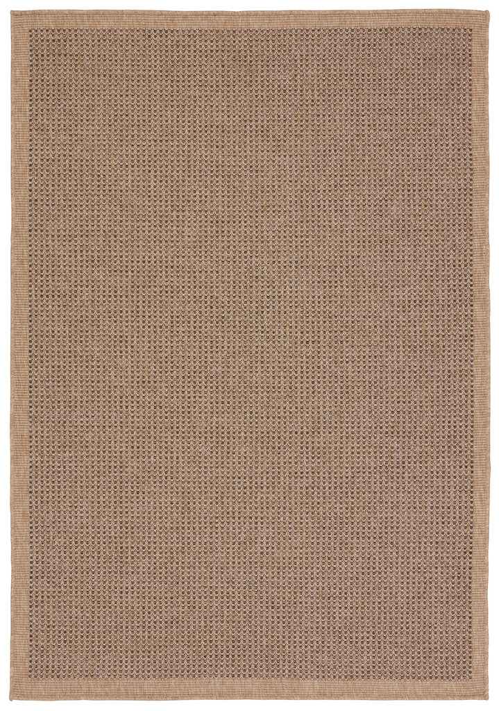 Vibe By Jaipur Living Kidal Indoor/Outdoor Solid Brown/ Black Area Rug (5'X8')