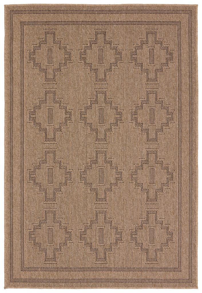 Vibe By Jaipur Living Adrar Indoor/Outdoor Tribal Brown/ Black Area Rug (5'X8')