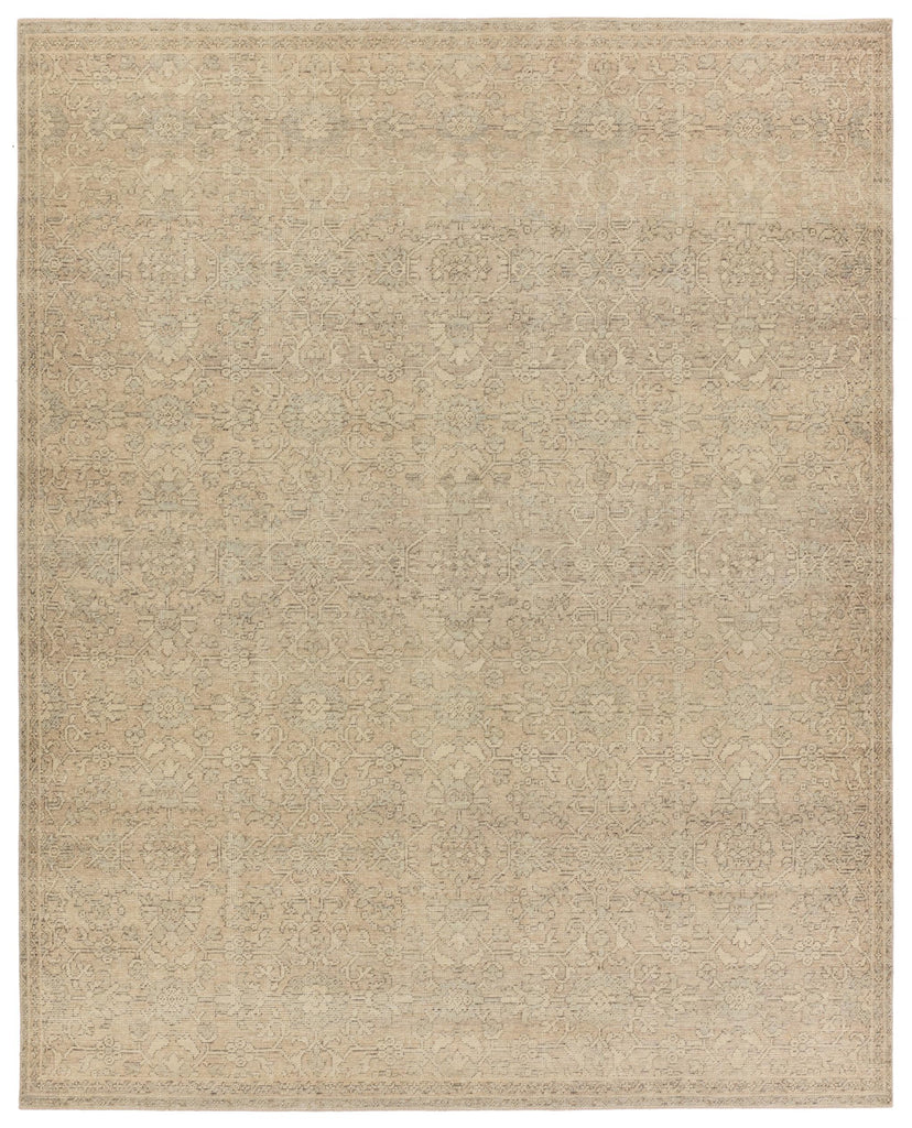 Jaipur Living Earl Hand-Knotted Floral Tan/ Gray Area Rug (6'X9')