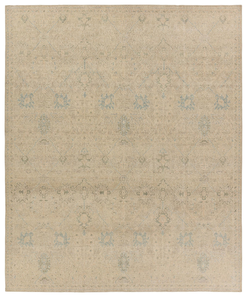 Jaipur Living Joan Hand-Knotted Trellis Tan/ Blue Area Rug (9'X12')