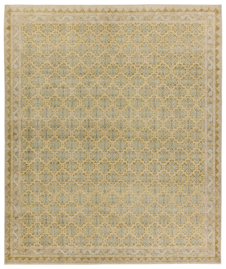 Jaipur Living Mildred Hand-Knotted Medallion Blue/ Green Area Rug (6'X9')