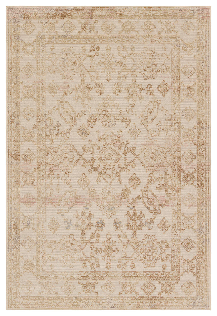 Vibe By Jaipur Living Salerno Indoor/Outdoor Medallion Gold/ Ivory Area Rug (8'X10')