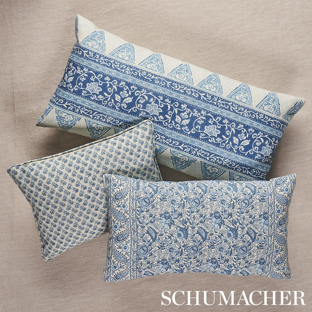 Schumacher Daisy I/O Indigo 20" x 12" Pillow