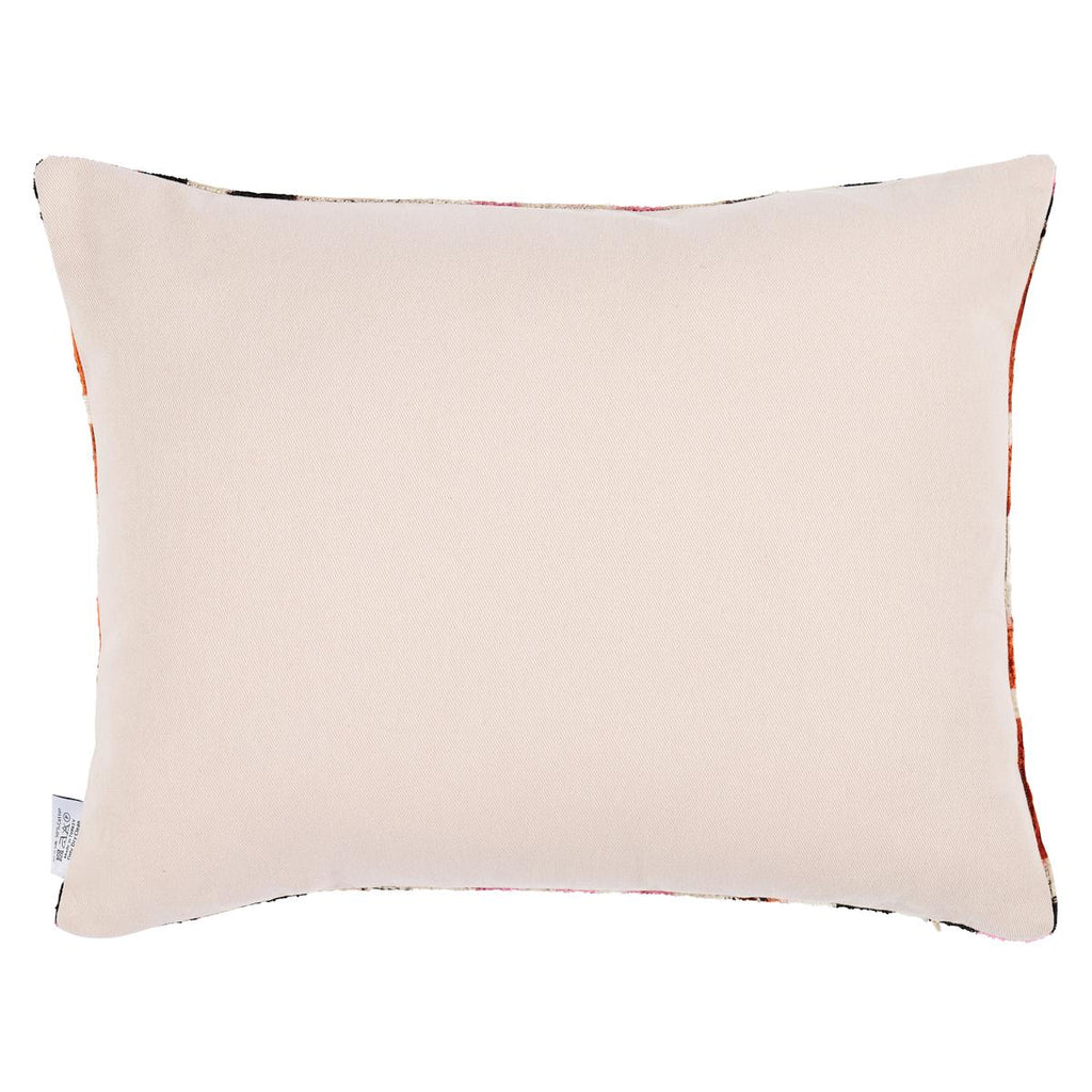 Schumacher Adana Silk Velvet Pink & Orange 20" x 16" Pillow