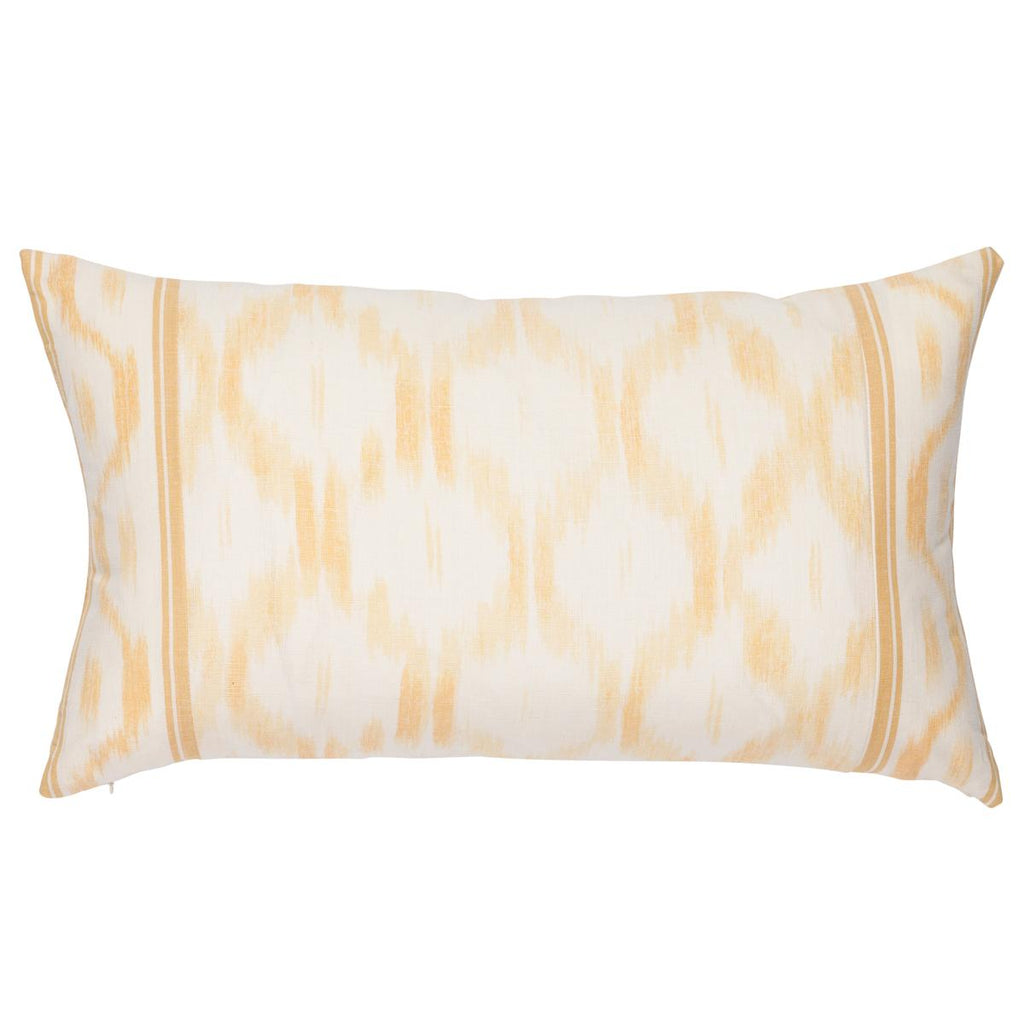 Schumacher Santa Monica Ikat Yellow 26" x 15" Pillow