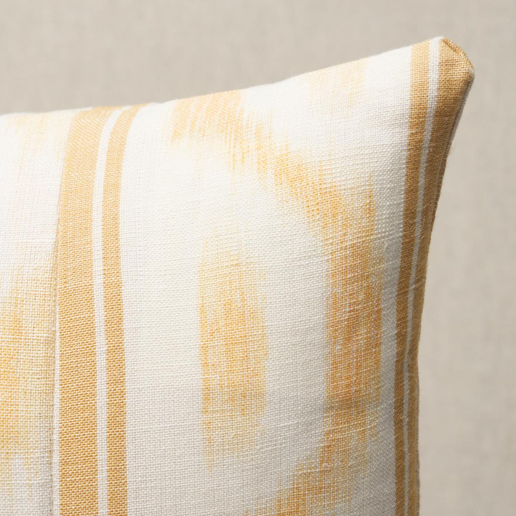 Schumacher Santa Monica Ikat Yellow 26" x 15" Pillow