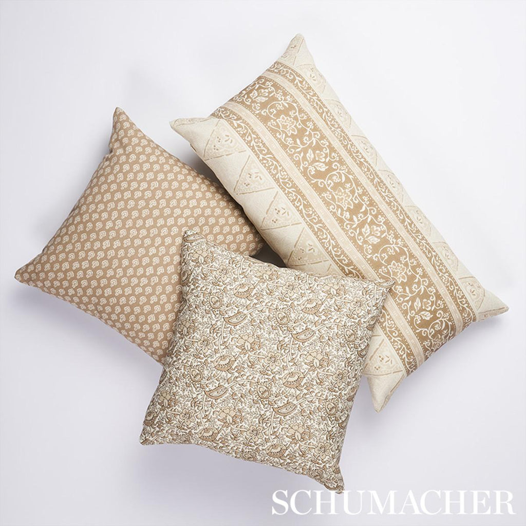 Schumacher Daisy I/O Neutral 16" x 16" Pillow