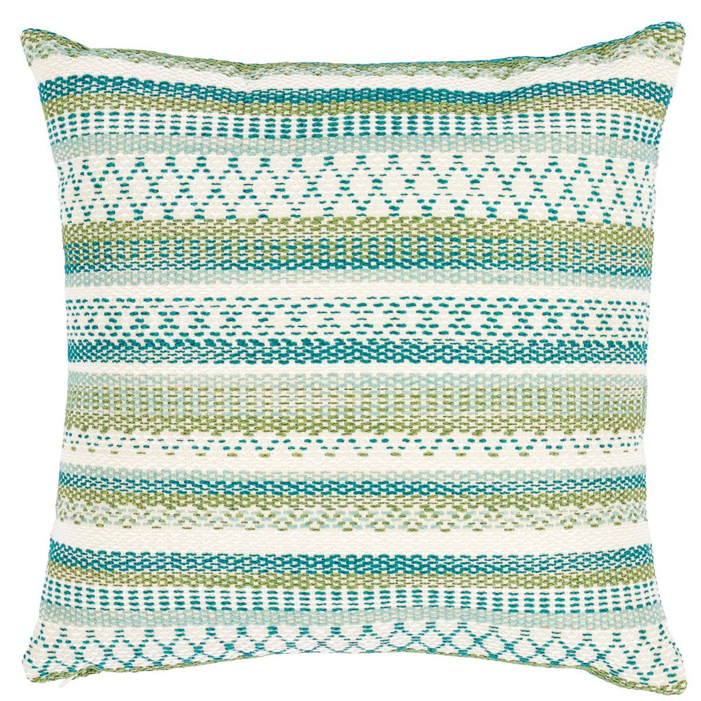 Schumacher Fremont Indoor/Outdoor Green 22" x 22" Pillow