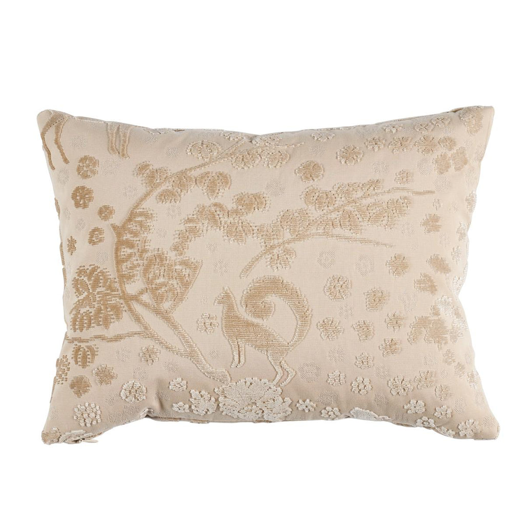 Schumacher Arbor Forest Champagne 16" x 12" Pillow