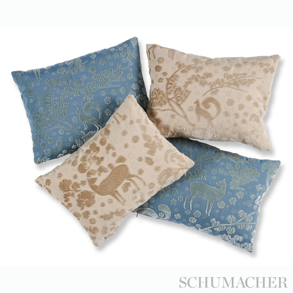 Schumacher Arbor Forest Champagne 16" x 12" Pillow