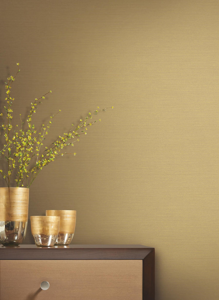 Antonina Vella Shining Sisal Gold Wallpaper