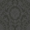 Roommates Boho Baroque Damask Peel And Stick Black/Grey Wallpaper