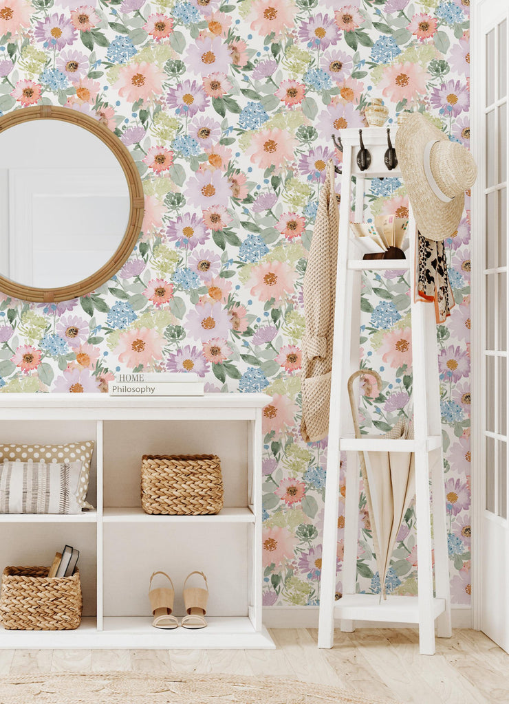 RoomMates Southern Charm Peel & Stick Pastel Wallpaper