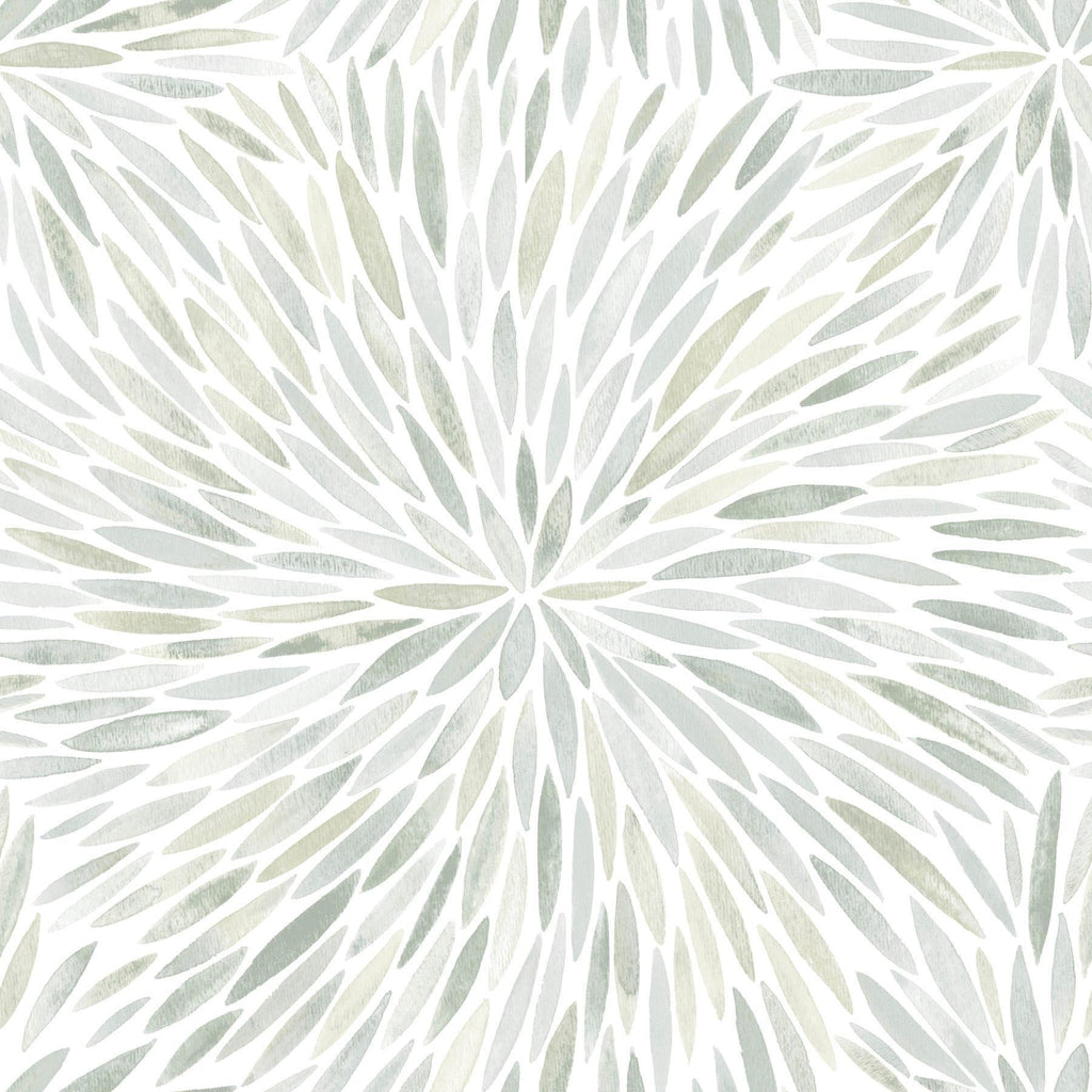 RoomMates Cat Coquillette Burst Peel & Stick green Wallpaper