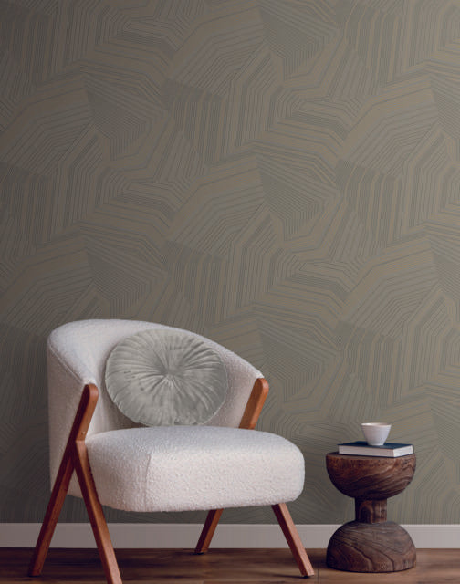 York Dotted Maze Metallic Wallpaper