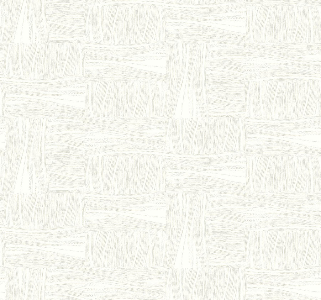 York Wicker Dot White & Off White Wallpaper