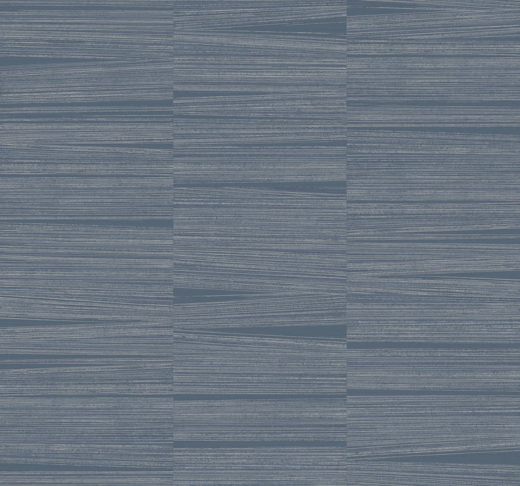 York Line Stripe Blue Wallpaper