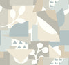 York Cut Outs Blue Wallpaper