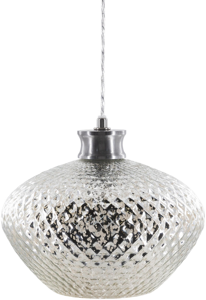 Surya Ailani AII-002 Metallic - Nickel Metallic - Silver 12"L x 12"W x 10"H Lighting