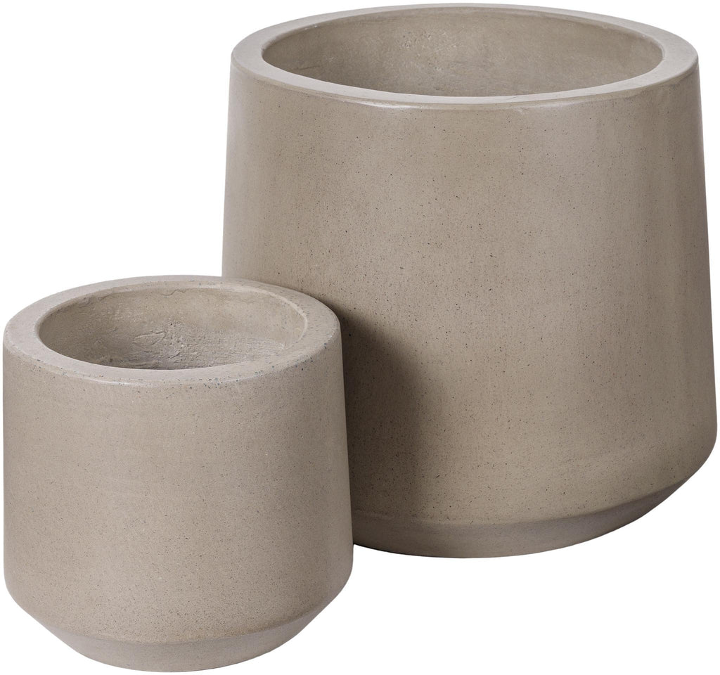 Surya Seastone SST-002 Gray 13"H x 11"W x 11"D, 10"H x 8"W x 8"D Decorative Accent