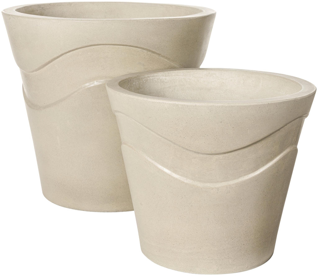 Surya Seastone SST-005 16"H x 18"W x 18"D, 12"H x 14"W x 14"D Decorative Accent