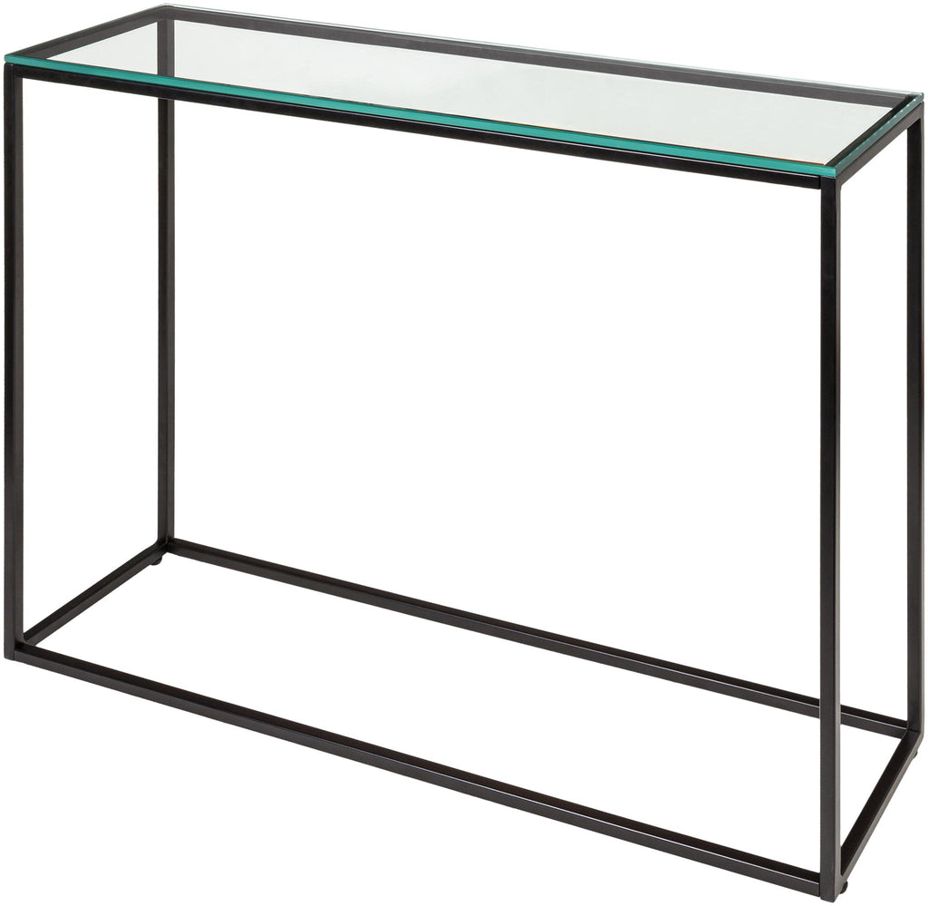 Surya Aryaa YAA-009 Black Clear 29"H x 34"W x 10"D Furniture