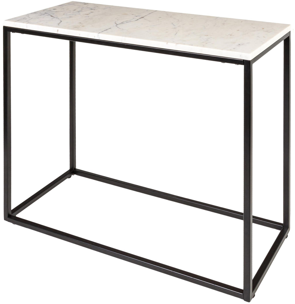 Surya Aryaa YAA-010 Black White 24"H x 26"W x 12"D Furniture