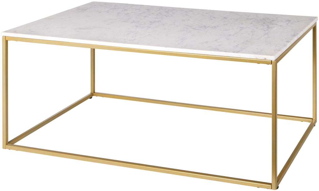 Surya Aryaa YAA-016 Gold White 18"H x 22"W x 42"D Furniture