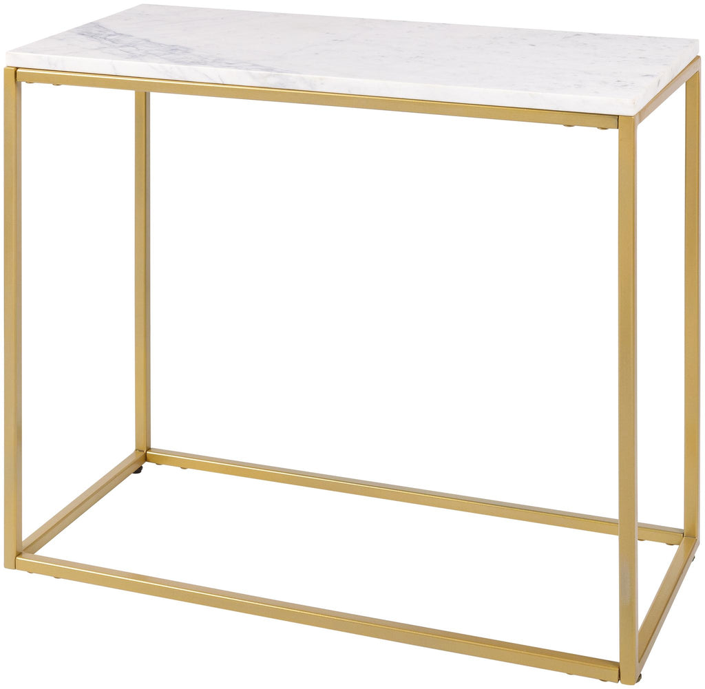 Surya Aryaa YAA-019 Gold White 24"H x 26"W x 12"D Furniture