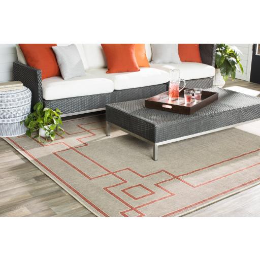 Surya Parkdale PKD-003 Charcoal White 18"H x 18"W x 18"D Furniture