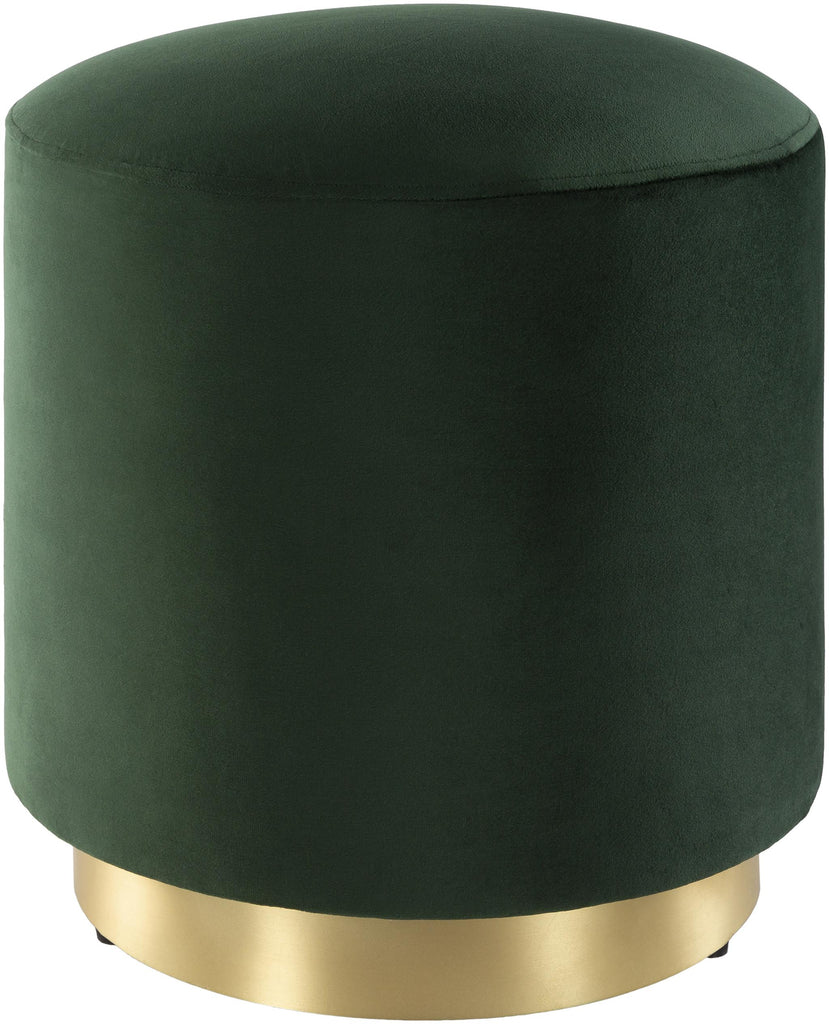 Surya Roxeanne RON-006 Dark Green Gold 18"H x 16"W x 16"D Furniture