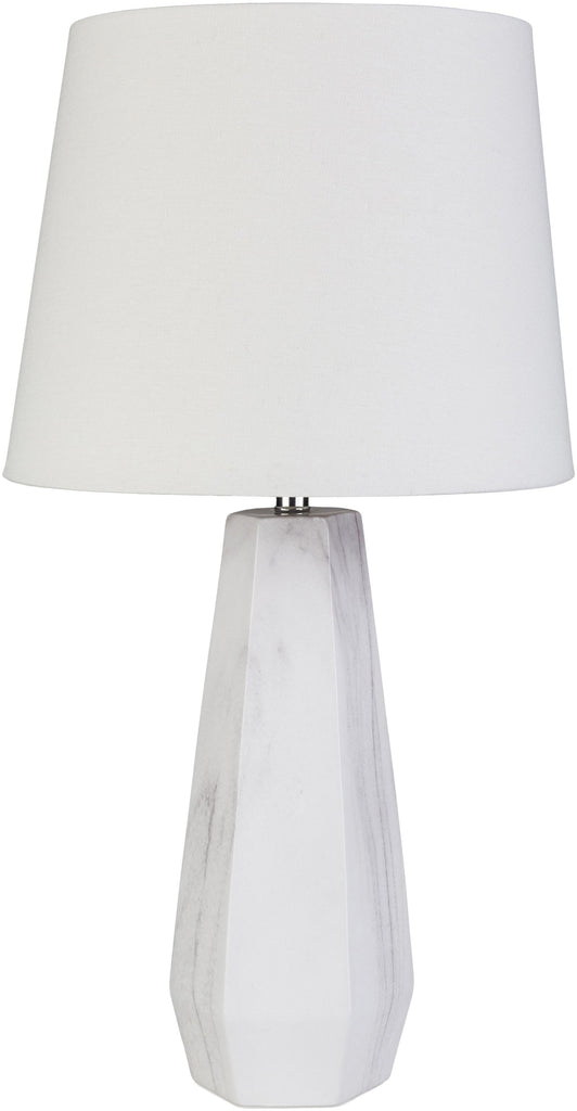 Surya Palladian PLI-101 Metallic - Nickel White 25"H x 13"W x 13"D Lighting