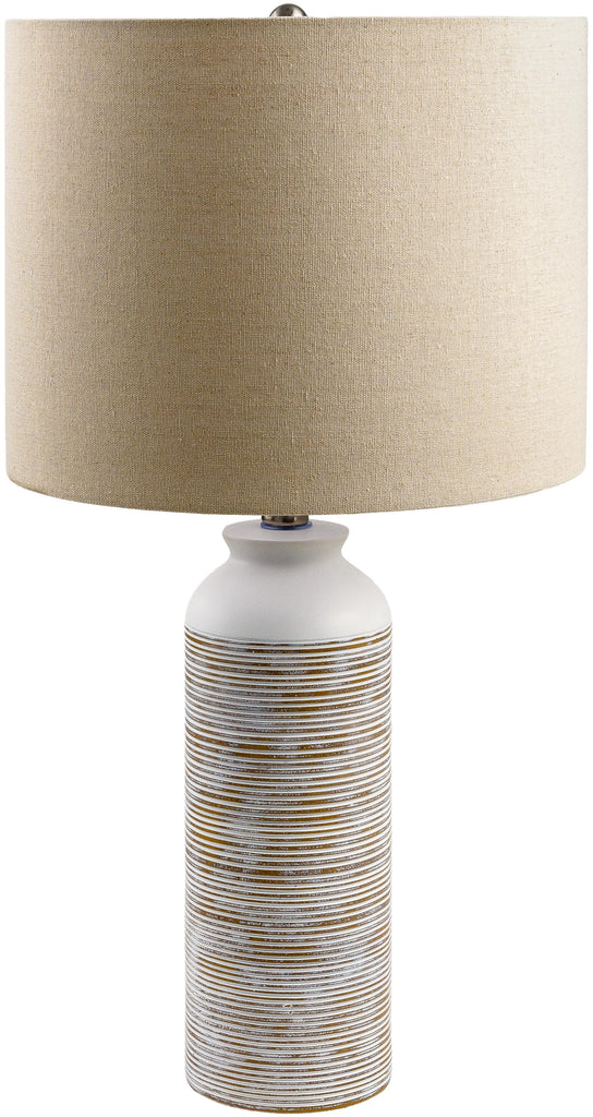 Surya Rhinebeck RNB-001 Cream Metallic - Nickel 24"H x 13"W x 13"D Lighting