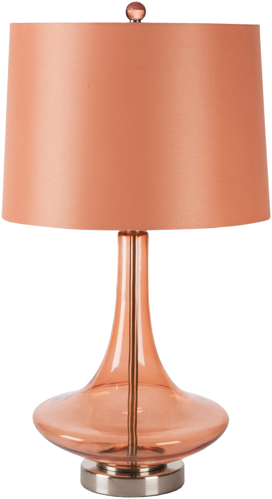 Surya Zoey ZOLP-003 Bright Orange Metallic - Nickel 26"H x 14"W x 14"D Lighting