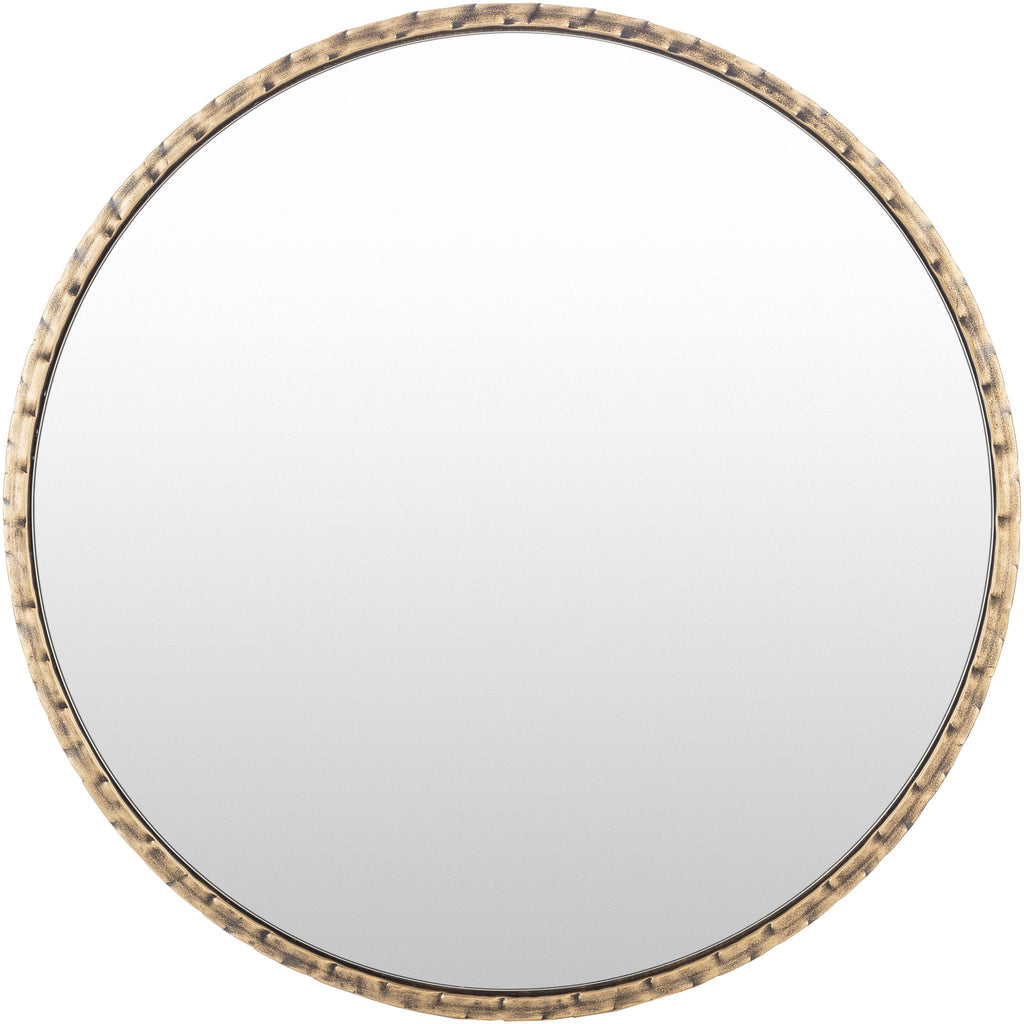 Surya Alchemist AHI-002 Gold 25"H x 25"W x 1"D Mirror