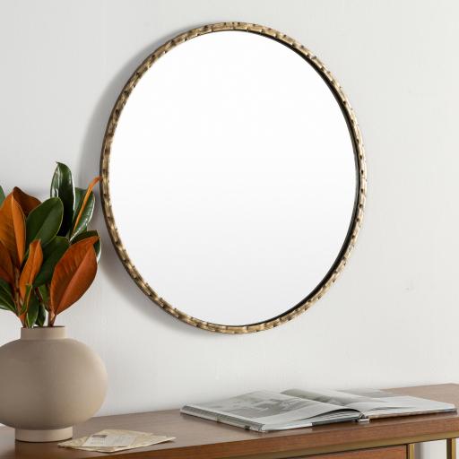 Surya Alchemist AHI-002 Gold 25"H x 25"W x 1"D Mirror