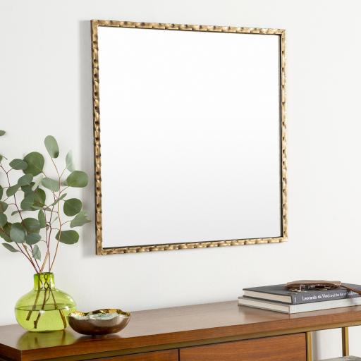 Surya Alchemist AHI-003 Gold 25"H x 25"W x 1"D Mirror