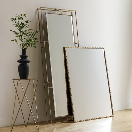 Surya Alchemist AHI-005 Gold 40"H x 30"W x 1"D Mirror