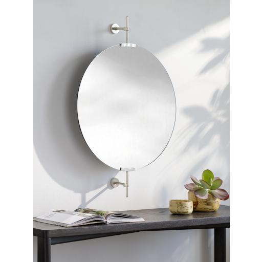 Surya Anastasya AAY-002 Metallic - Silver 34"H x 24"W x 4"D Mirror