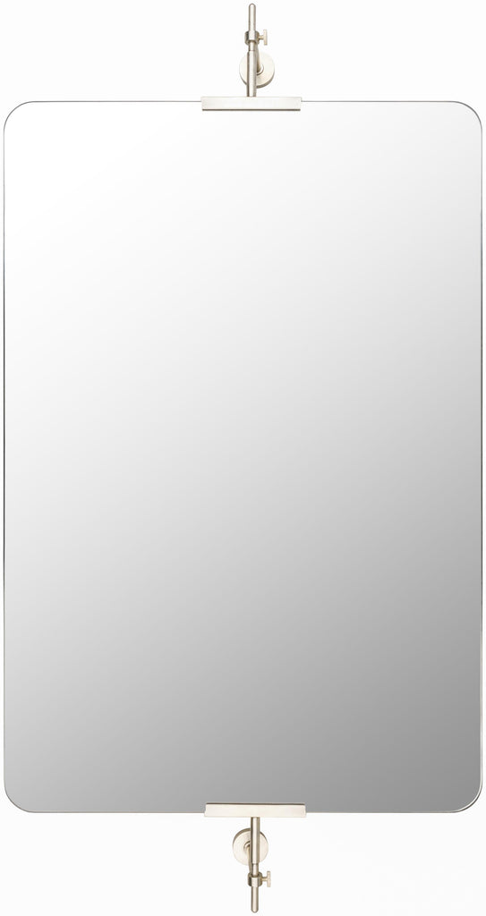 Surya Anastasya AAY-003 Metallic - Silver 46"H x 24"W x 4"D Mirror