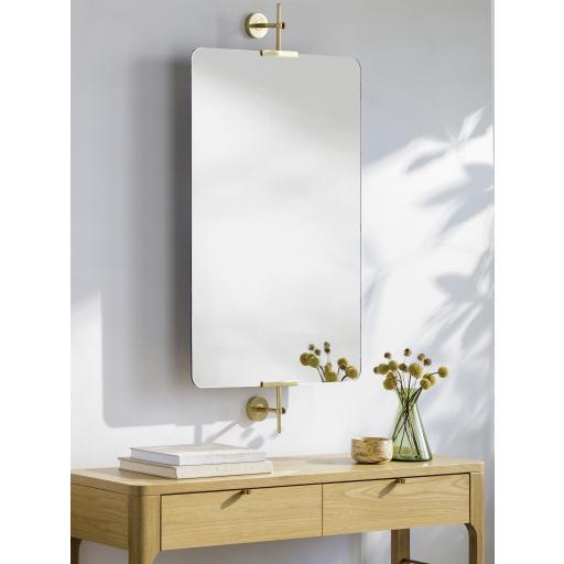 Surya Anastasya AAY-004 Gold 46"H x 24"W x 4"D Mirror