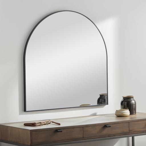 Surya Aranya RAY-001 Black 30"H x 20"W x 1"D Mirror