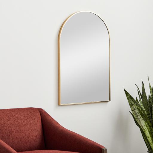 Surya Aranya RAY-002 Gold 30"H x 20"W x 1"D Mirror