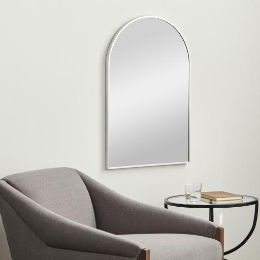 Surya Aranya RAY-003 Metallic - Silver 30"H x 20"W x 1"D Mirror